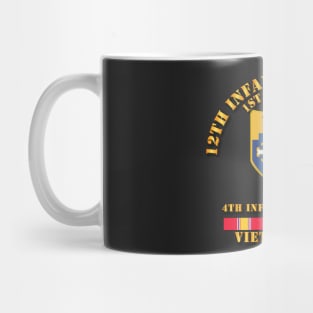 1st Bn 12th Inf w VN Svc Ribbons Mug